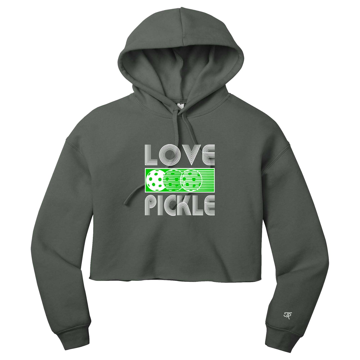 Love Pickleball Ladies Cropped Hoodie (Online Exclusive