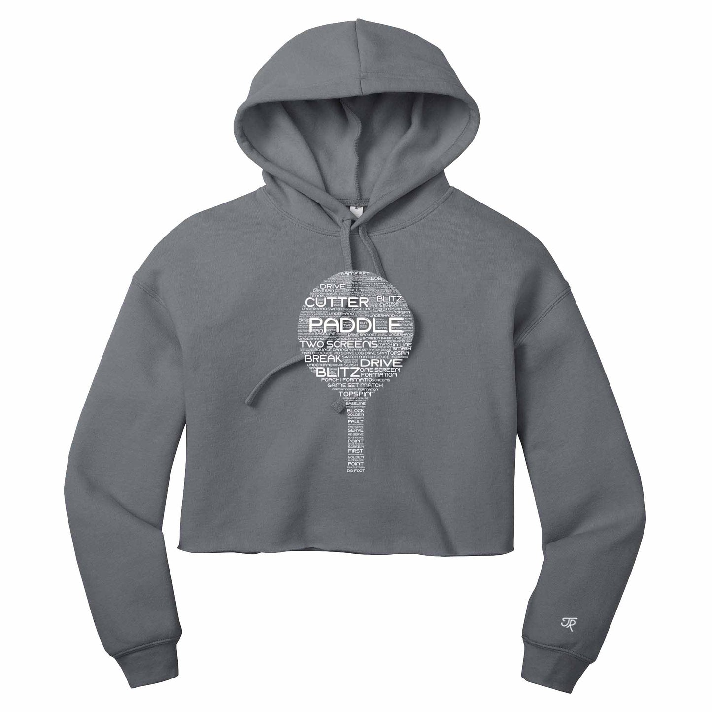 Platform Wordfill Ladies Cropped Hoodie (Online Exclusive)