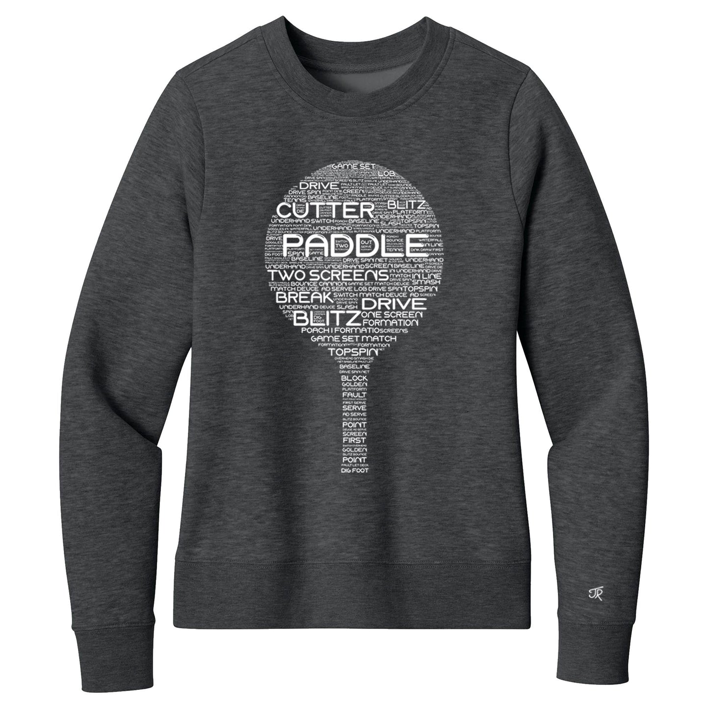 Platform Wordfill Ladies Crewneck Sweatshirts (Online Exclusive)