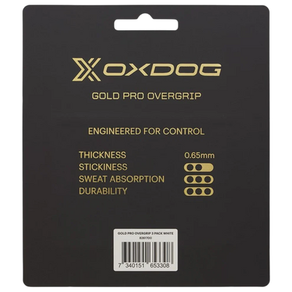 Oxdog Gold Pro Overgrip 3 Pack