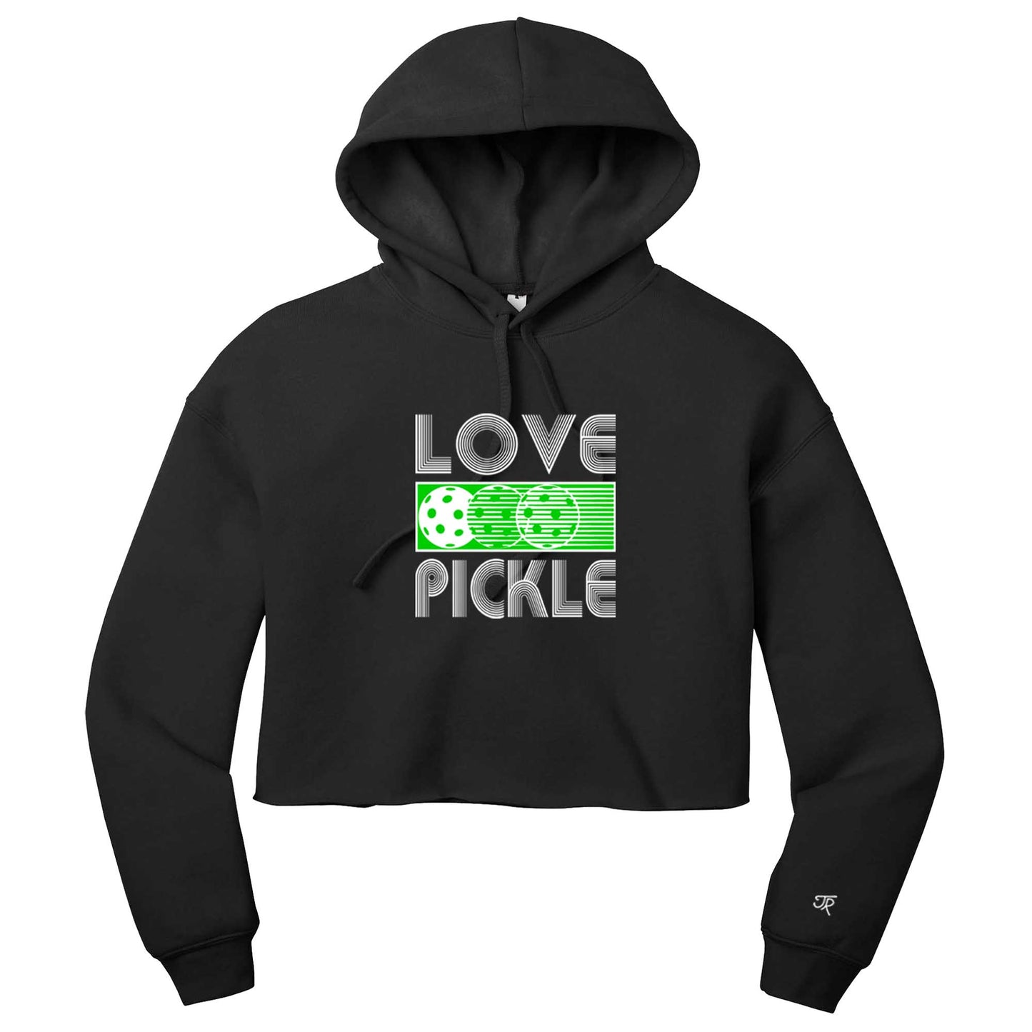 Love Pickleball Ladies Cropped Hoodie (Online Exclusive