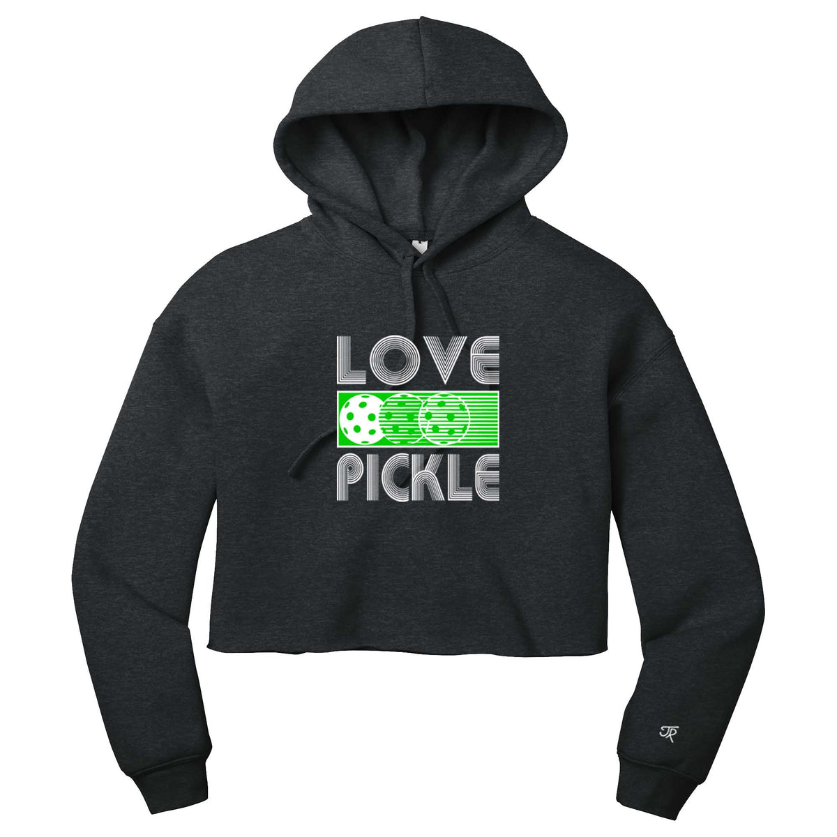 Love Pickleball Ladies Cropped Hoodie (Online Exclusive