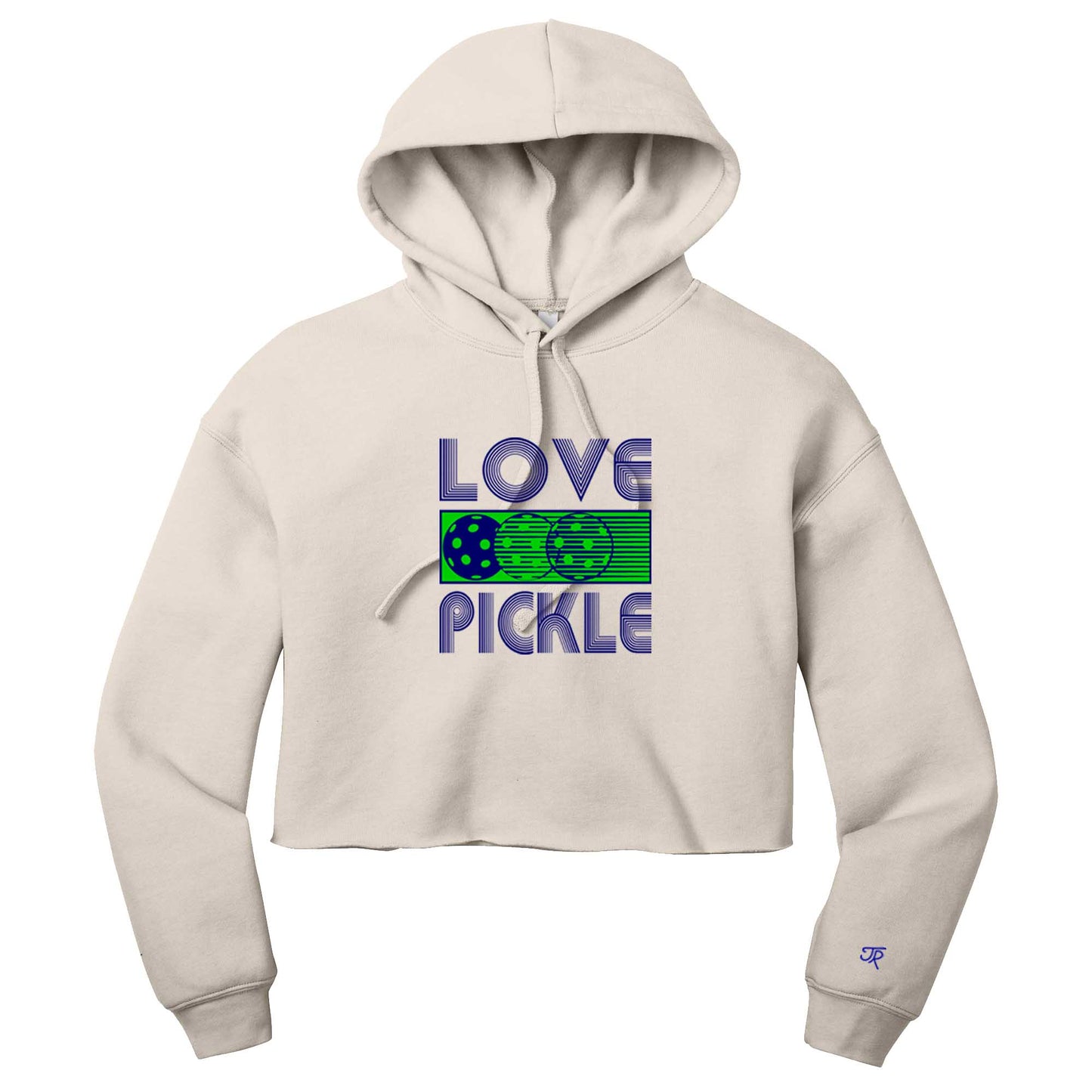 Love Pickleball Ladies Cropped Hoodie (Online Exclusive