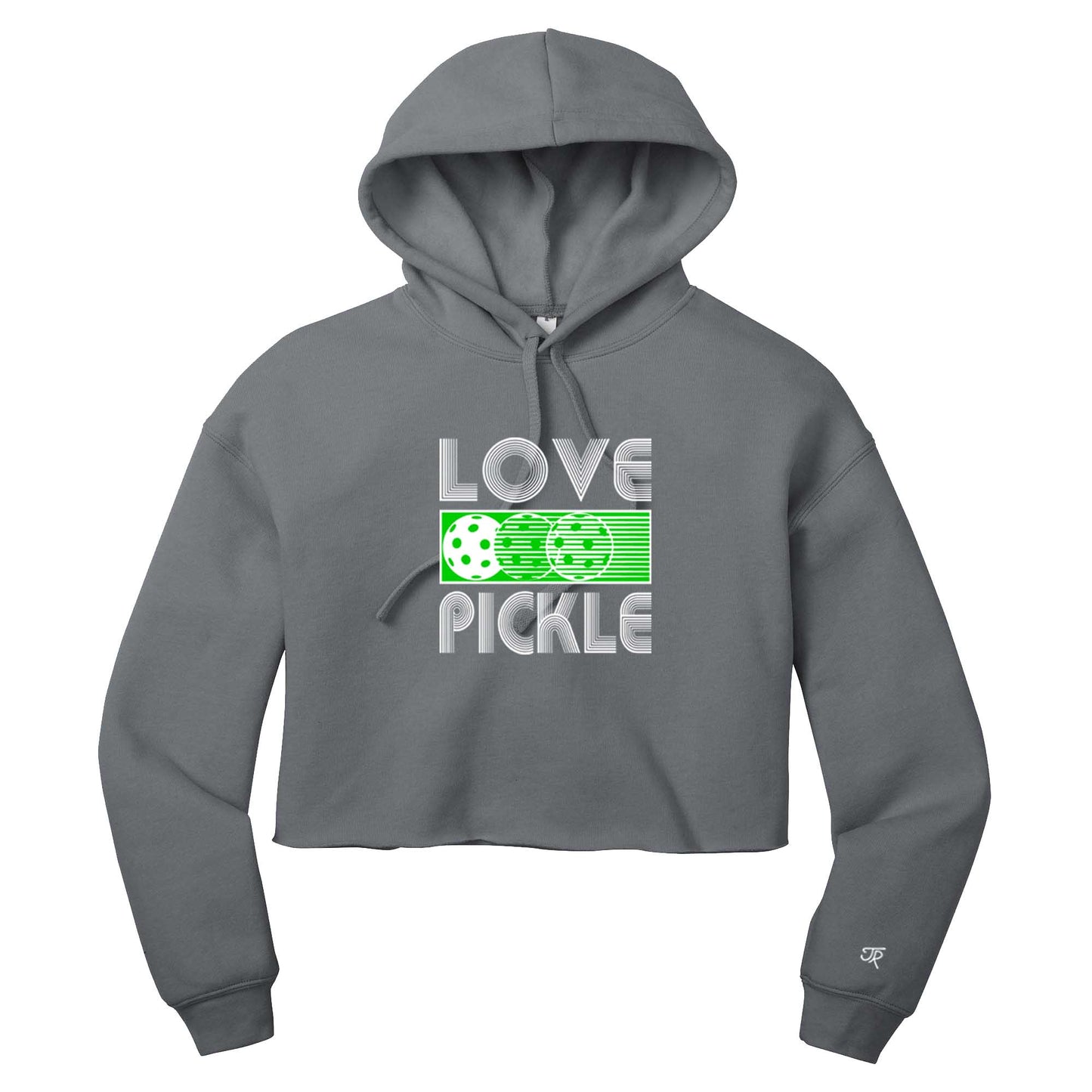 Love Pickleball Ladies Cropped Hoodie (Online Exclusive