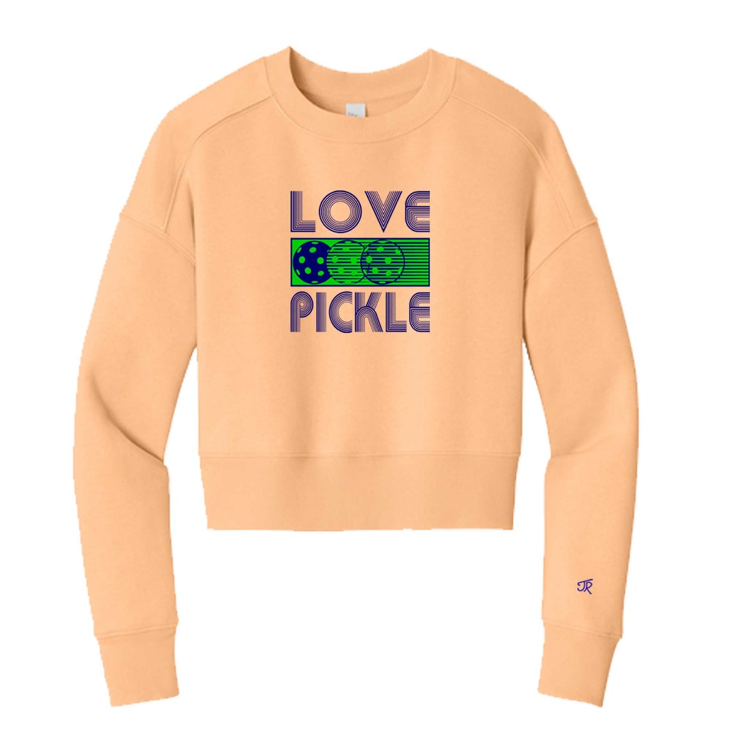 Love Pickleball Ladies Cropped Sweatshirt (Online Exclusive)