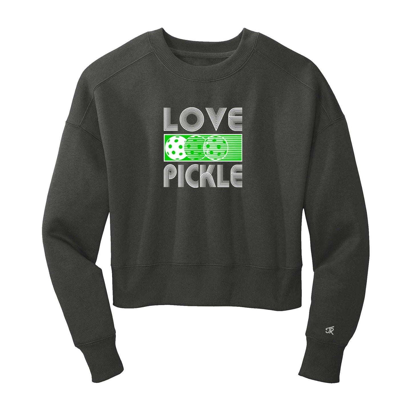 Love Pickleball Ladies Cropped Sweatshirt (Online Exclusive)