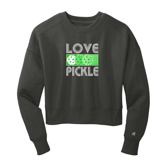 Love Pickleball Ladies Cropped Sweatshirt (Online Exclusive)