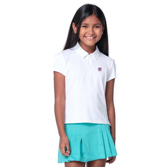 MGC Tennis Girls Lucky in Love Pleated Polo (Online Exclusive)