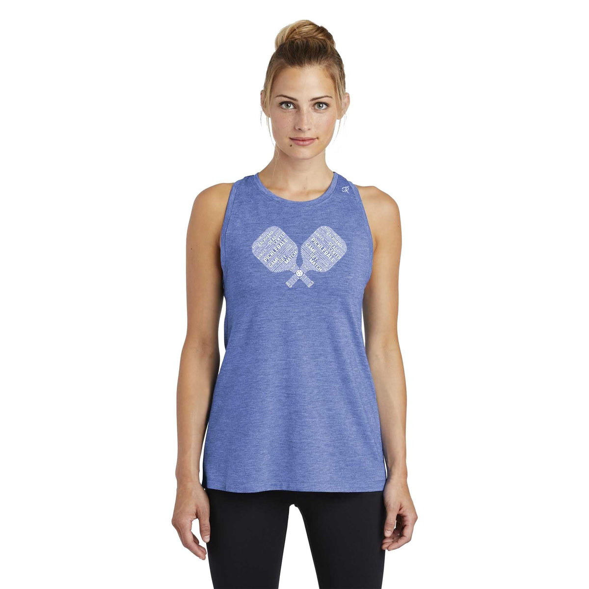 Pickleball Wordfill Ladies Moisture Wicking Racerback Tank (Online Exclusive)