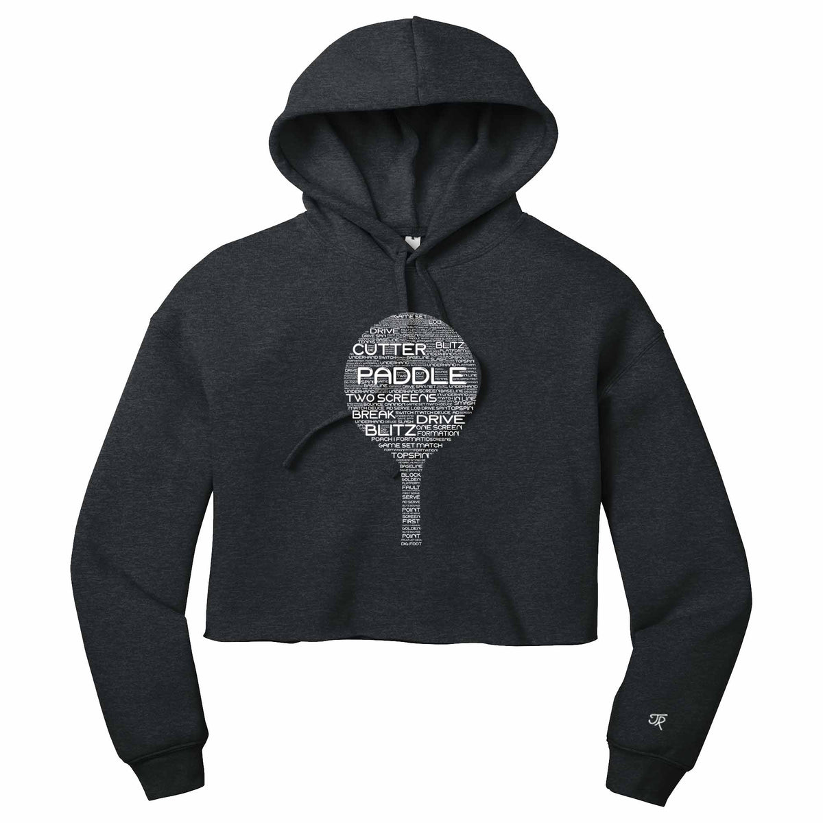 Platform Wordfill Ladies Cropped Hoodie (Online Exclusive)