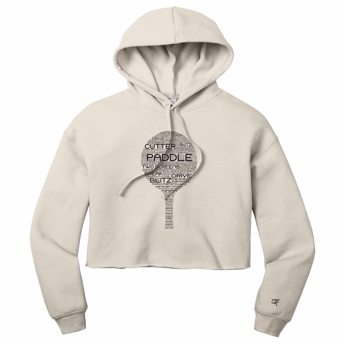 Platform Wordfill Ladies Cropped Hoodie (Online Exclusive)