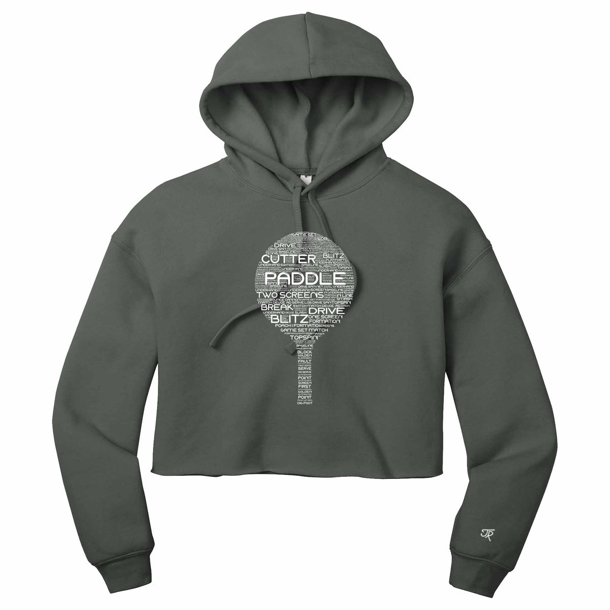 Platform Wordfill Ladies Cropped Hoodie (Online Exclusive)