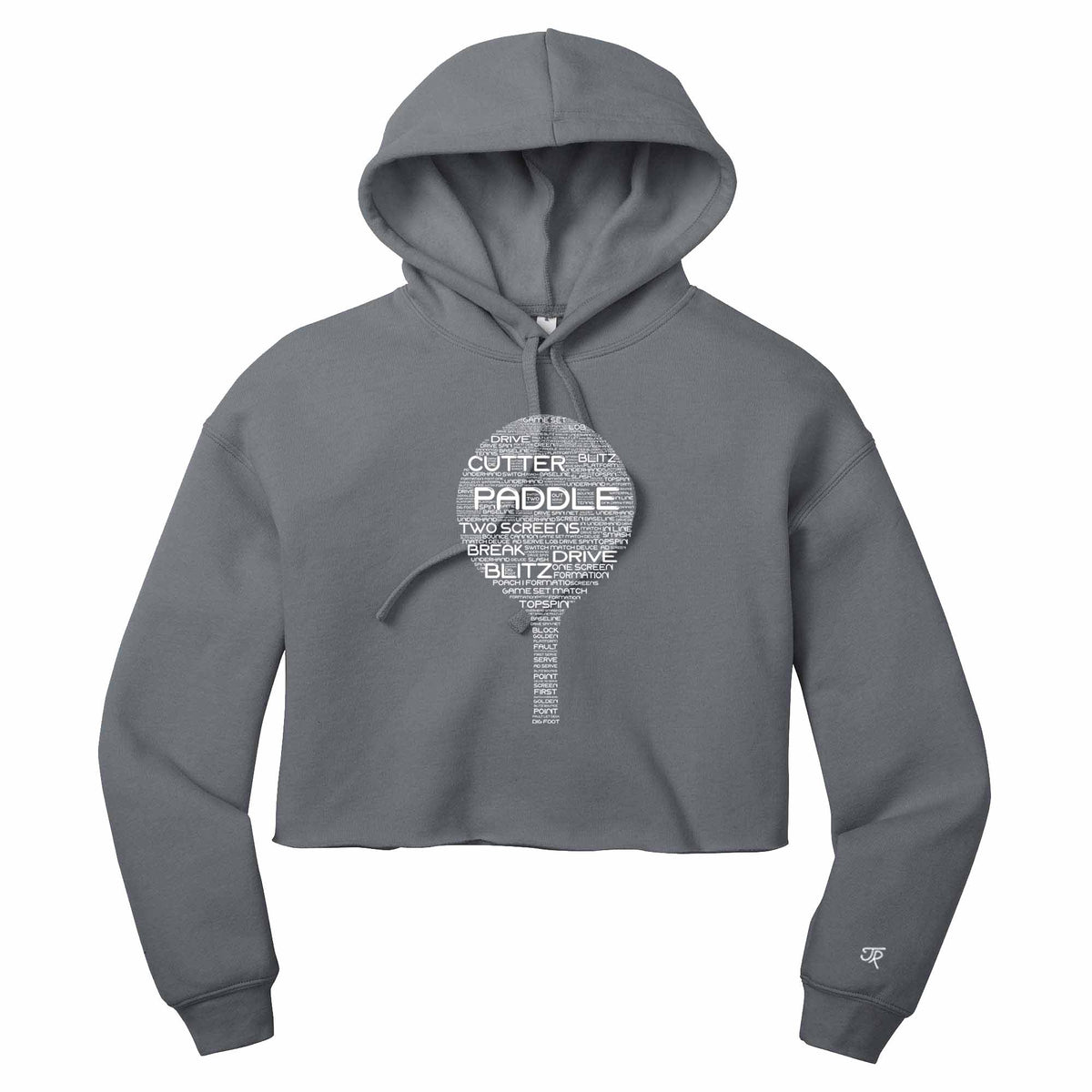 Platform Wordfill Ladies Cropped Hoodie (Online Exclusive)