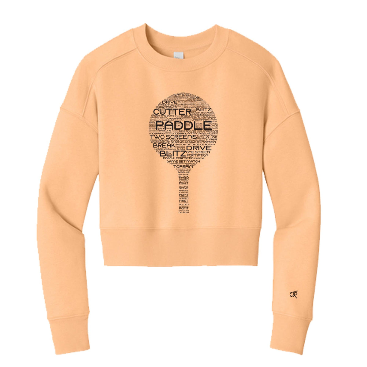 Platform Wordfill Ladies Cropped Sweatshirt (Online Exclusive)