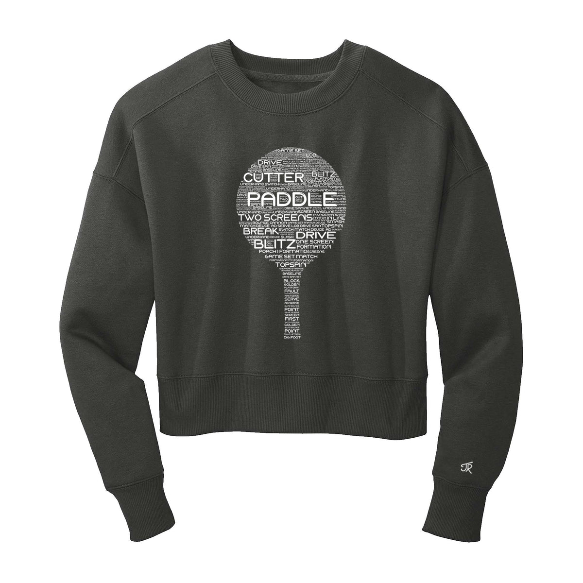 Platform Wordfill Ladies Cropped Sweatshirt (Online Exclusive)