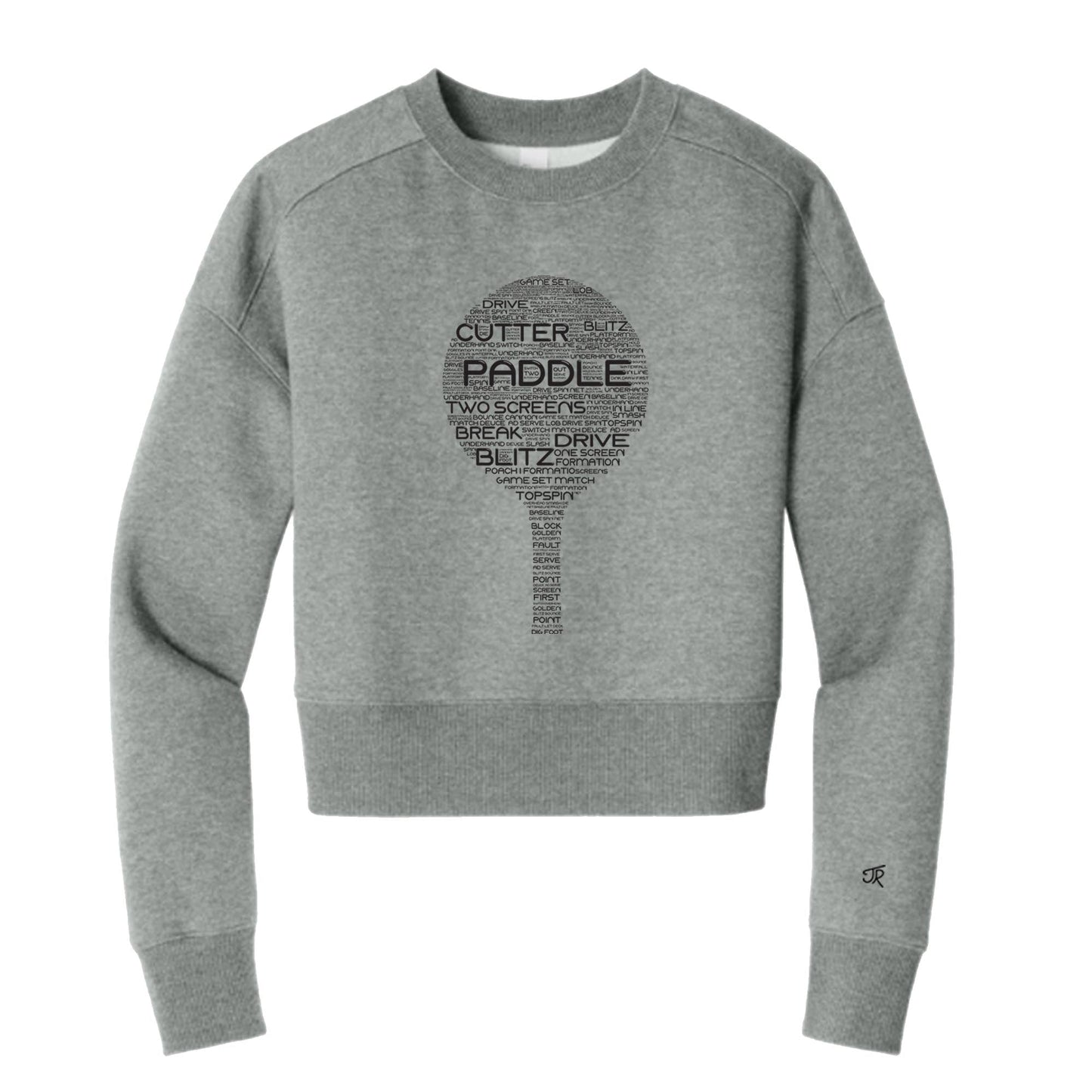 Platform Wordfill Ladies Cropped Sweatshirt (Online Exclusive)