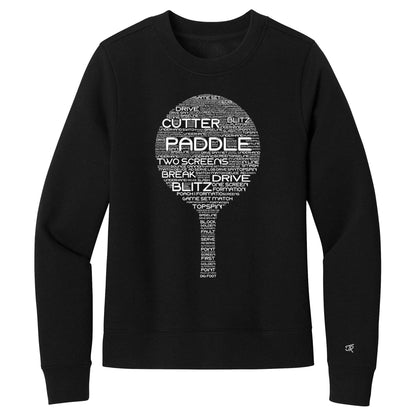 Platform Wordfill Ladies Crewneck Sweatshirts (Online Exclusive)