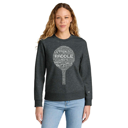 Platform Wordfill Ladies Crewneck Sweatshirts (Online Exclusive)