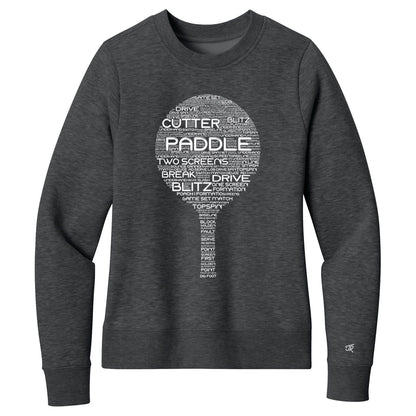 Platform Wordfill Ladies Crewneck Sweatshirts (Online Exclusive)