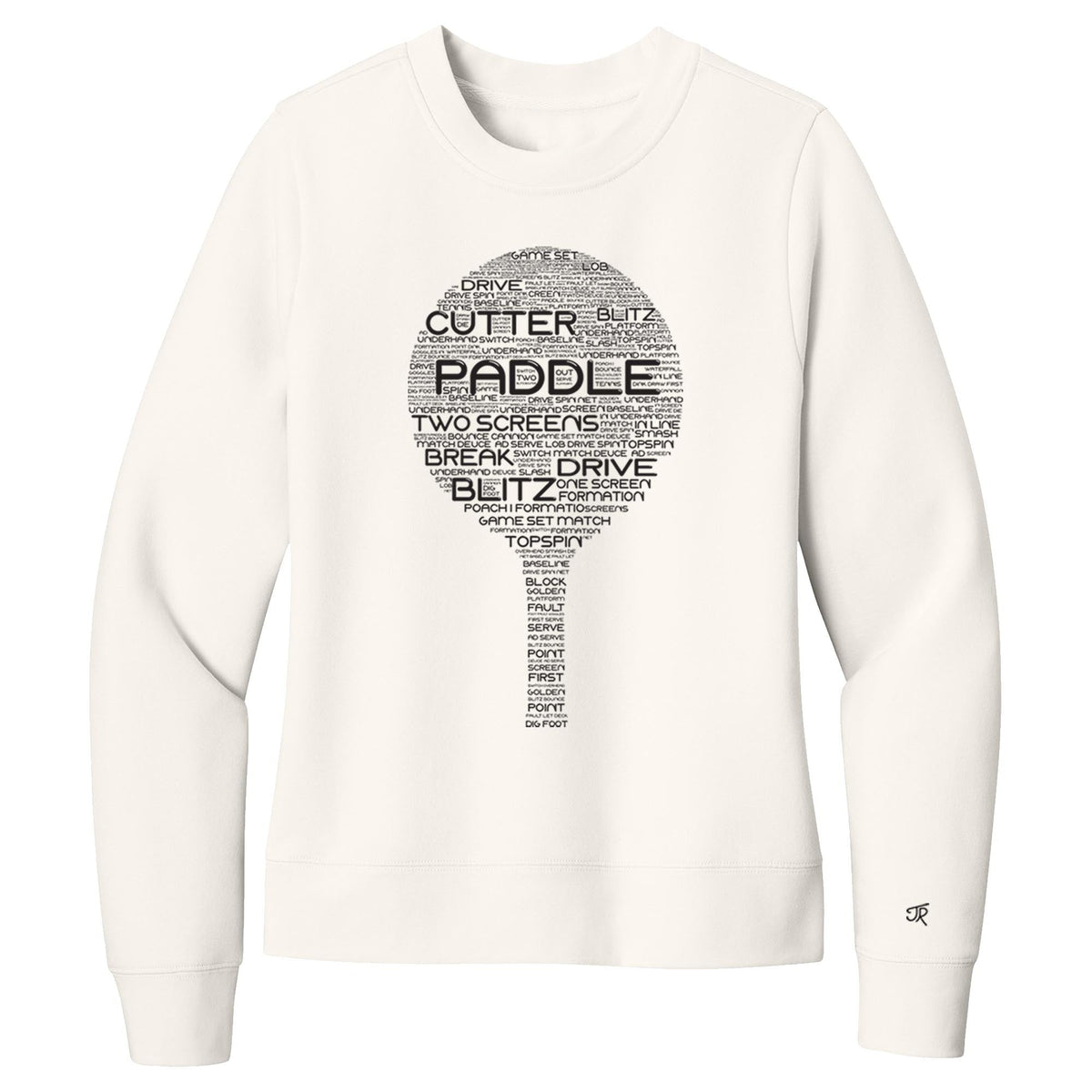 Platform Wordfill Ladies Crewneck Sweatshirts (Online Exclusive)