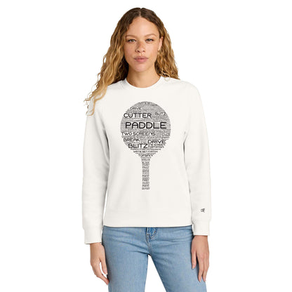 Platform Wordfill Ladies Crewneck Sweatshirts (Online Exclusive)
