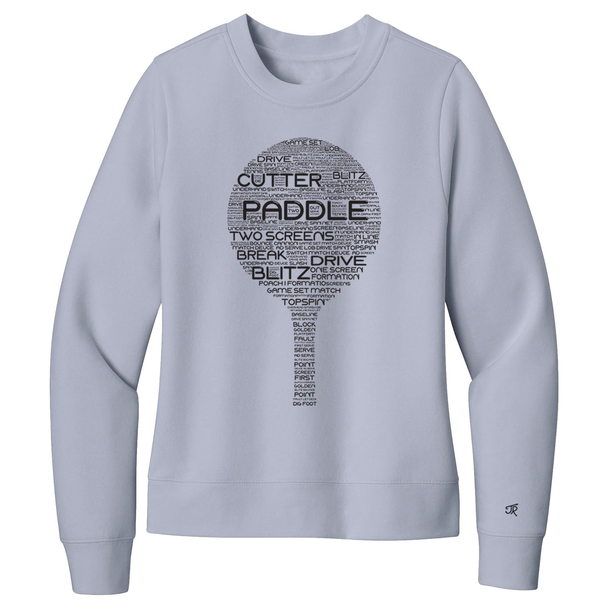 Platform Wordfill Ladies Crewneck Sweatshirts (Online Exclusive)