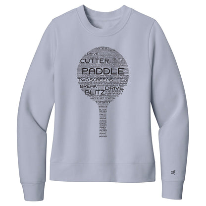 Platform Wordfill Ladies Crewneck Sweatshirts (Online Exclusive)