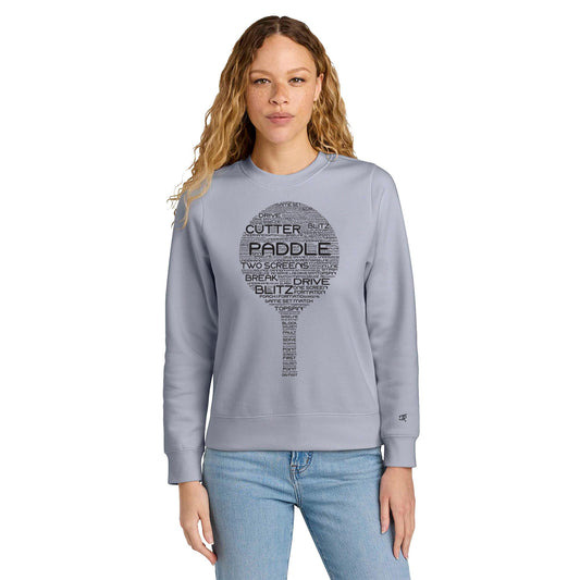 Platform Wordfill Ladies Crewneck Sweatshirts (Online Exclusive)