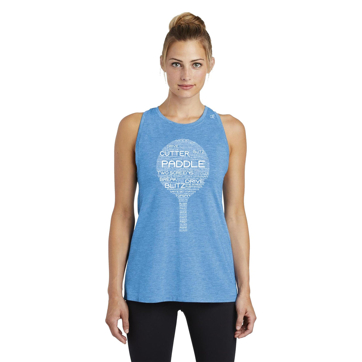 Platform Wordfill Ladies Moisture Wicking Racerback Tank (Online Exclusive)