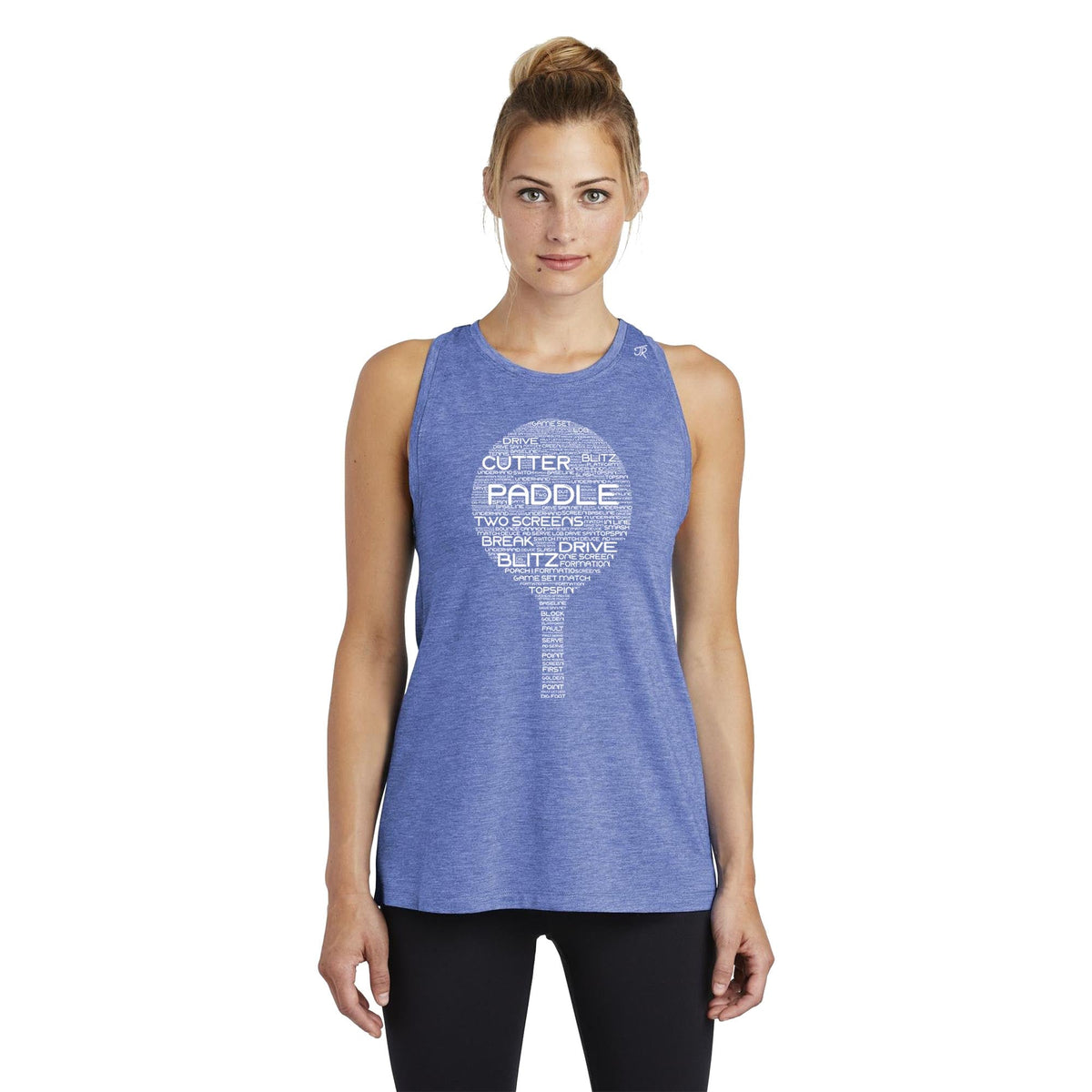Platform Wordfill Ladies Moisture Wicking Racerback Tank (Online Exclusive)