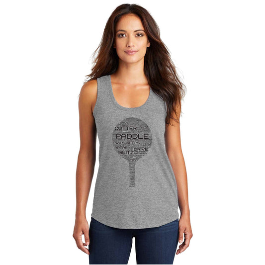 Platform Wordfill Ladies Tri-Blend Racerback Tank (Online Exclusive)