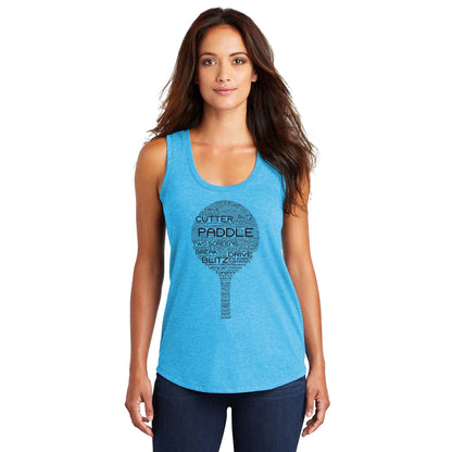 Platform Wordfill Ladies Tri-Blend Racerback Tank (Online Exclusive)