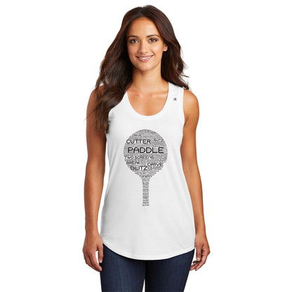 Platform Wordfill Ladies Tri-Blend Racerback Tank (Online Exclusive)