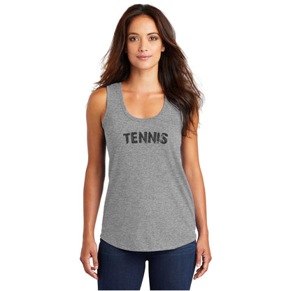 Tennis Arc Ladies Tri-Blend Racerback Tank (Online Exclusive)
