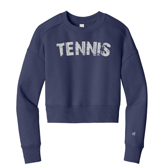Tennis Arc Ladies Cropped Sweatshirt (Online Exclusive)