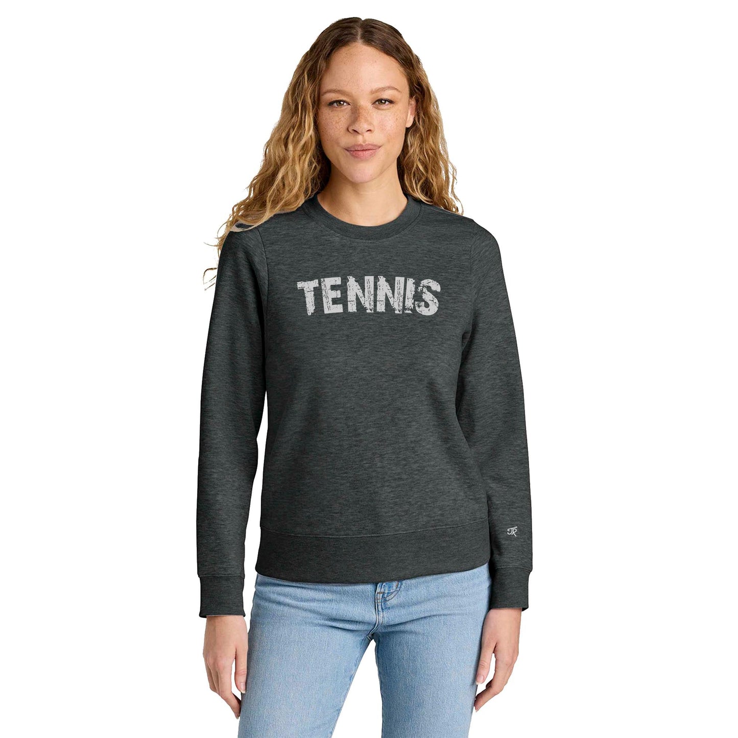Tennis Arc Ladies Crewneck Sweatshirts (Online Exclusive)