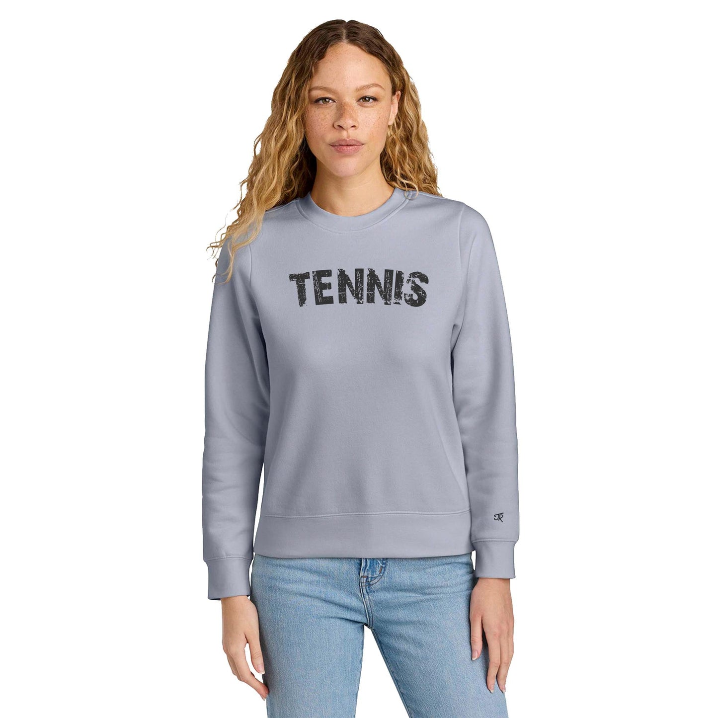 Tennis Arc Ladies Crewneck Sweatshirts (Online Exclusive)