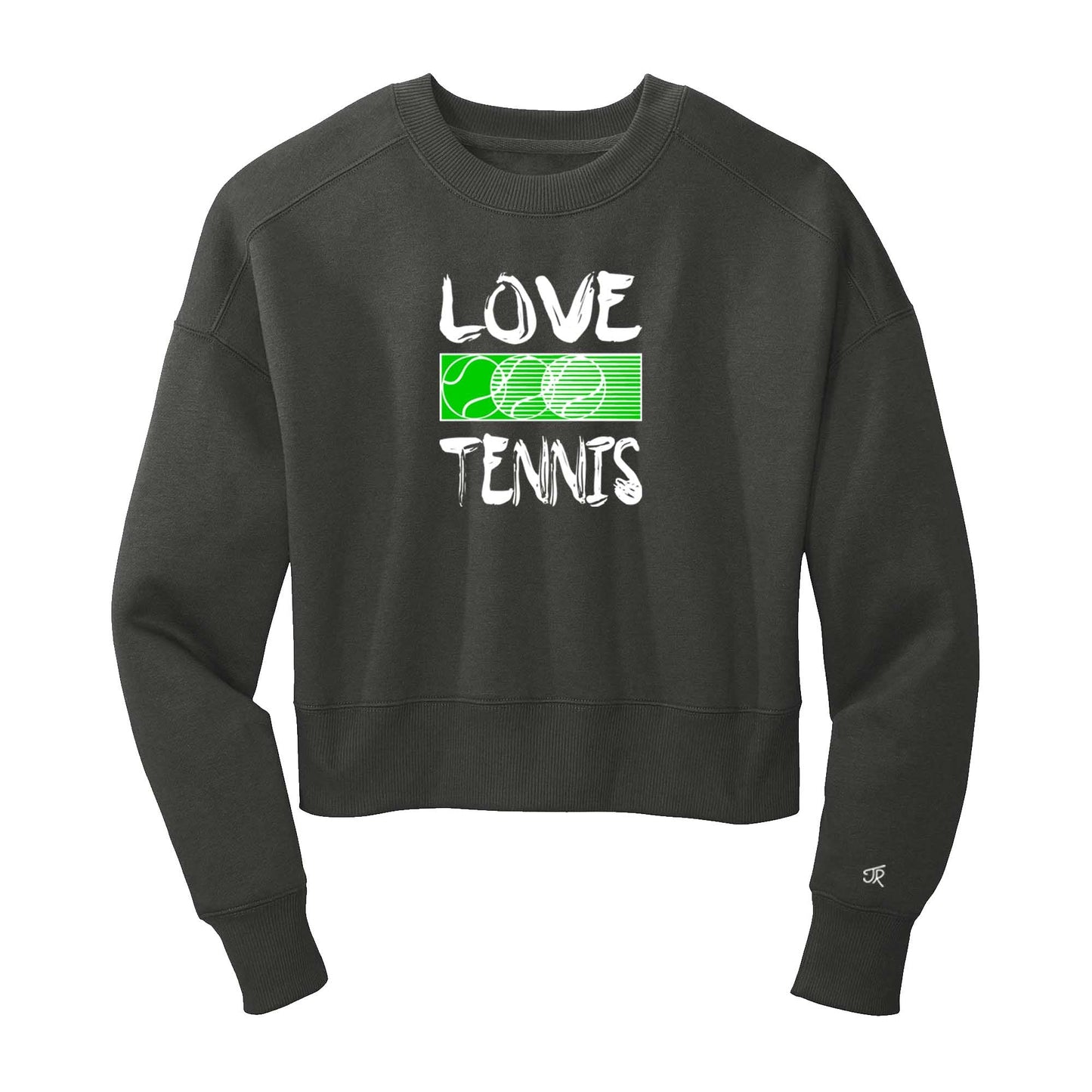 Love Tennis Ladies Cropped Sweatshirt (Online Exclusive)