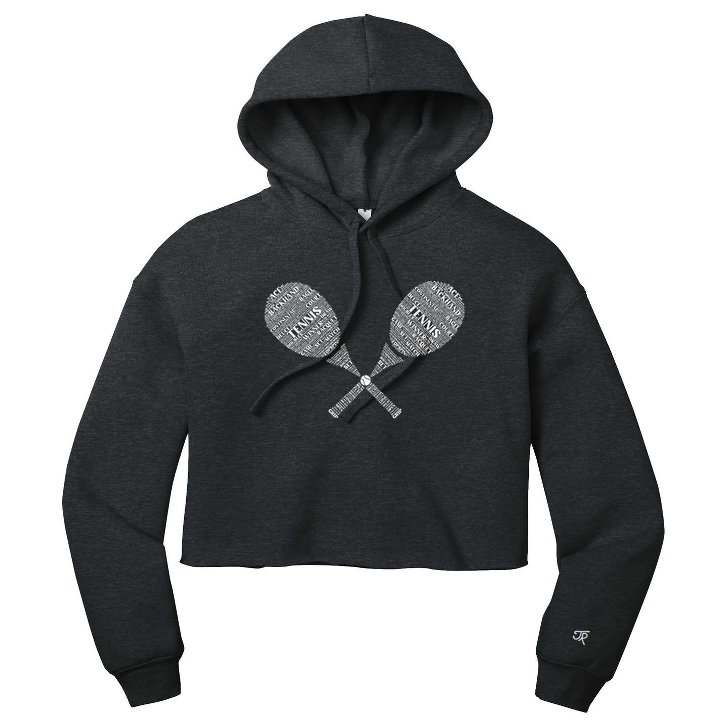 Tennis Wordfill Ladies Cropped Hoodie (Online Exclusive)