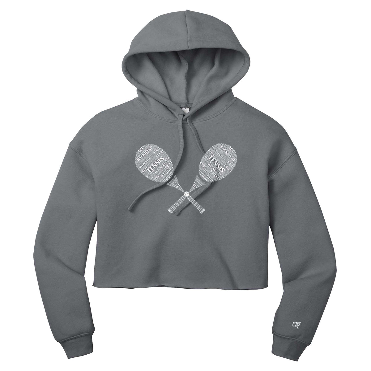 Tennis Wordfill Ladies Cropped Hoodie (Online Exclusive)